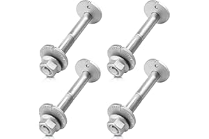 STILEALUS 4 Pcs Front Shaft Rear Lower Control Arm Alignment Cam Bolts Fits for 2005-2012 Pathfinder, 2005-21 Frontier, 2012-2015 Nissan Armada 2005-2015 Xterra Adjustment Eccentric Bolt for 54580-7S000