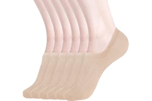 DIBAOLONG Womens No Show Socks Non Slip Flat Boat Line Low Cut Socks (6-12 Packs)