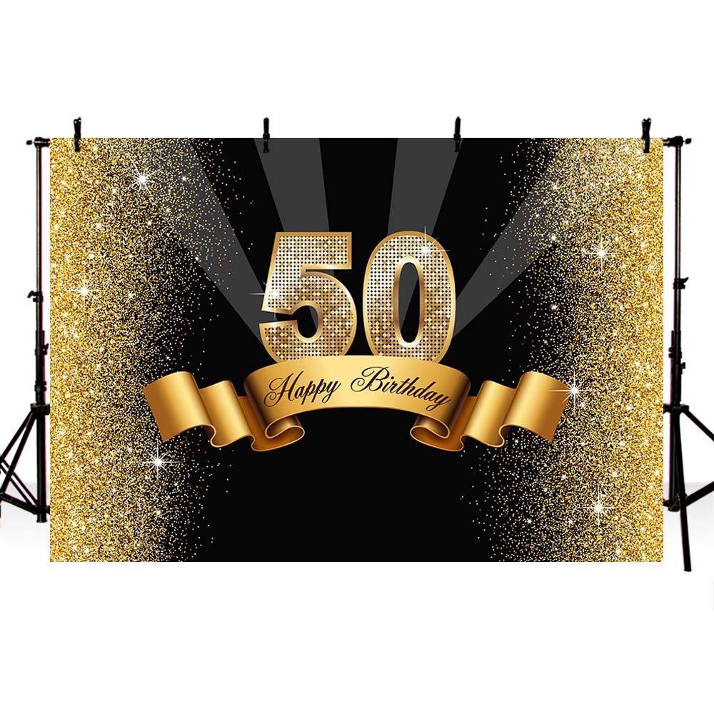 MEHOFOTO Photo Studio Booth Background Happy Birthday Party Banner Backdrops for Photography