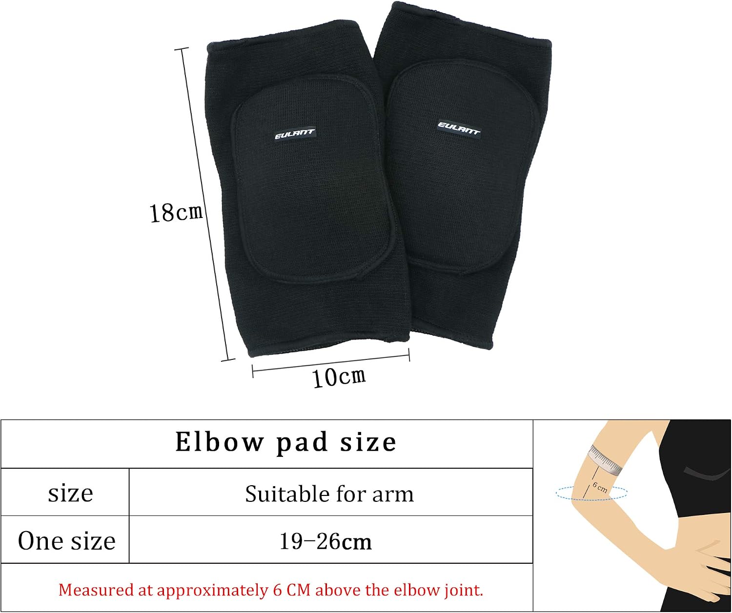 Children Elbow Sleeve 1 Pair Kids Thicken Sponge Padding Breathable Stretchy Elbow Pads for Sports Dance Volleyball Basketball Cycling Elbow Brace Black - Image 3