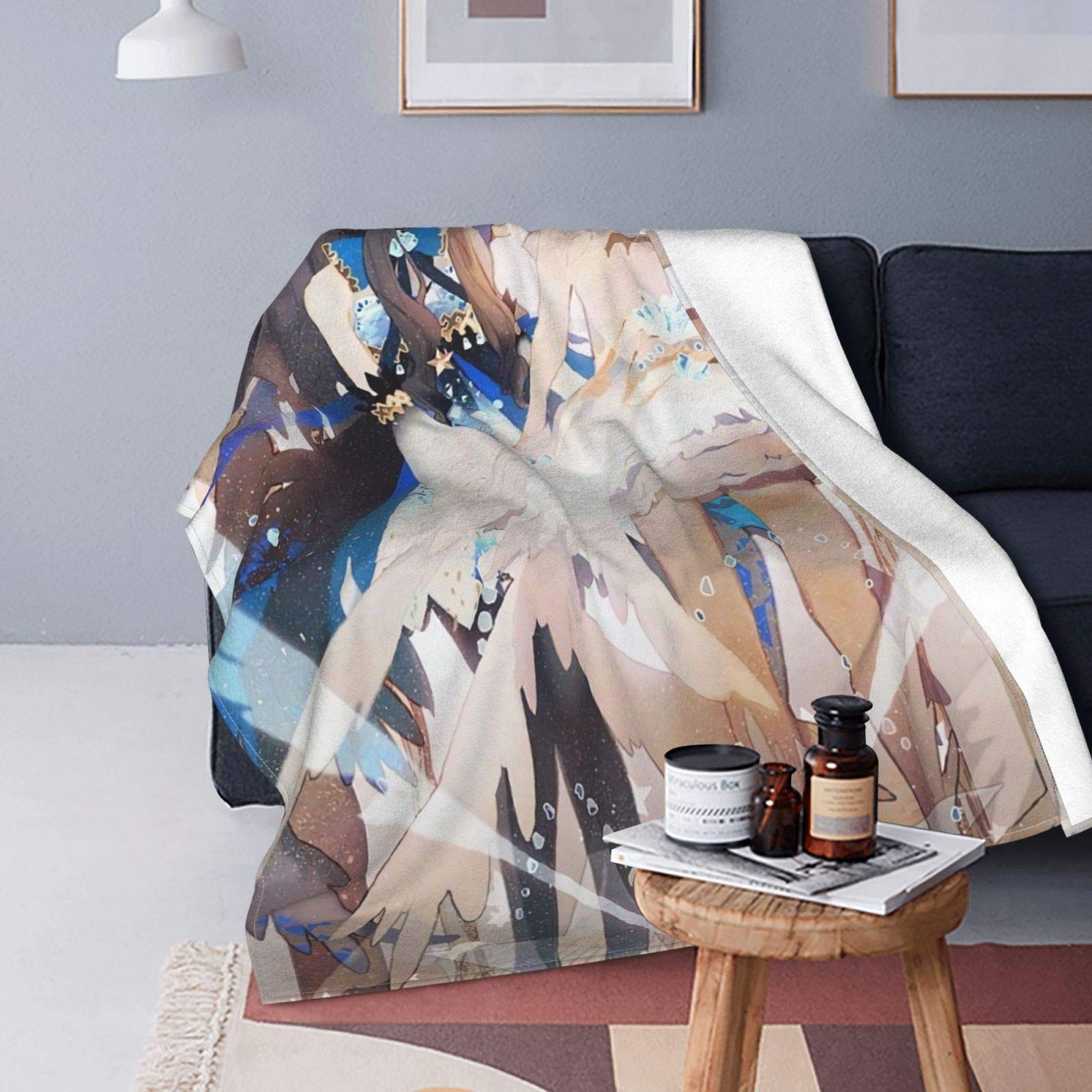 Cardcaptor Sakura Anime The Clow Cards Sakura Clear Soft Flannel Blanket for Bed Sofa Couch Chair Li
