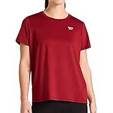 Reebok Womens Stretch Mesh Short Sleeve Crewneck T-Shirt