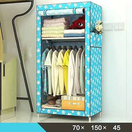 Canvas Wardrobe Fhk Wardrobe Simple Cloth Wardrobe Steel Frame