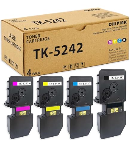 Amazon.com: KYOCERA TK-5492Y Yellow Toner Cartridge for