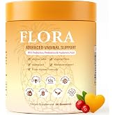 RTQSU Flora Plus pH Balance Vaginal Probiotic Gummies for Women, Prebiotics &amp; Hyaluronic Acid Gummies, Promote Healthy Vaginal Odor &amp; Flora Freshness Support, Pineapple, 60 Count(1)
