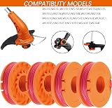 MOECSHSY Strimmer Spool for Worx Autofeed Replacement 4 Pack WG105-WG180 view 3