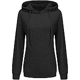 STOLKISS Women’s Casual Hoodies Shirts Long Sleeve Lightweight Fall Pullover Tops Solid Velvet Loose Sweatshirt with Pockets