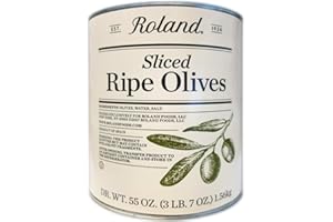 Roland Foods Sliced Black Ripe Olives, Specialty Imported Food, 55-Ounce Can