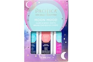 Pacifica Moon Moods Hair Perfume & Body Fragrance Spray Mist Trial Set – Dream, Flower & Silver Moon – Sampler Discovery Gift Pack – Travel-Size, Vegan & Cruelty-Free, 2 oz each (Pack of 3)