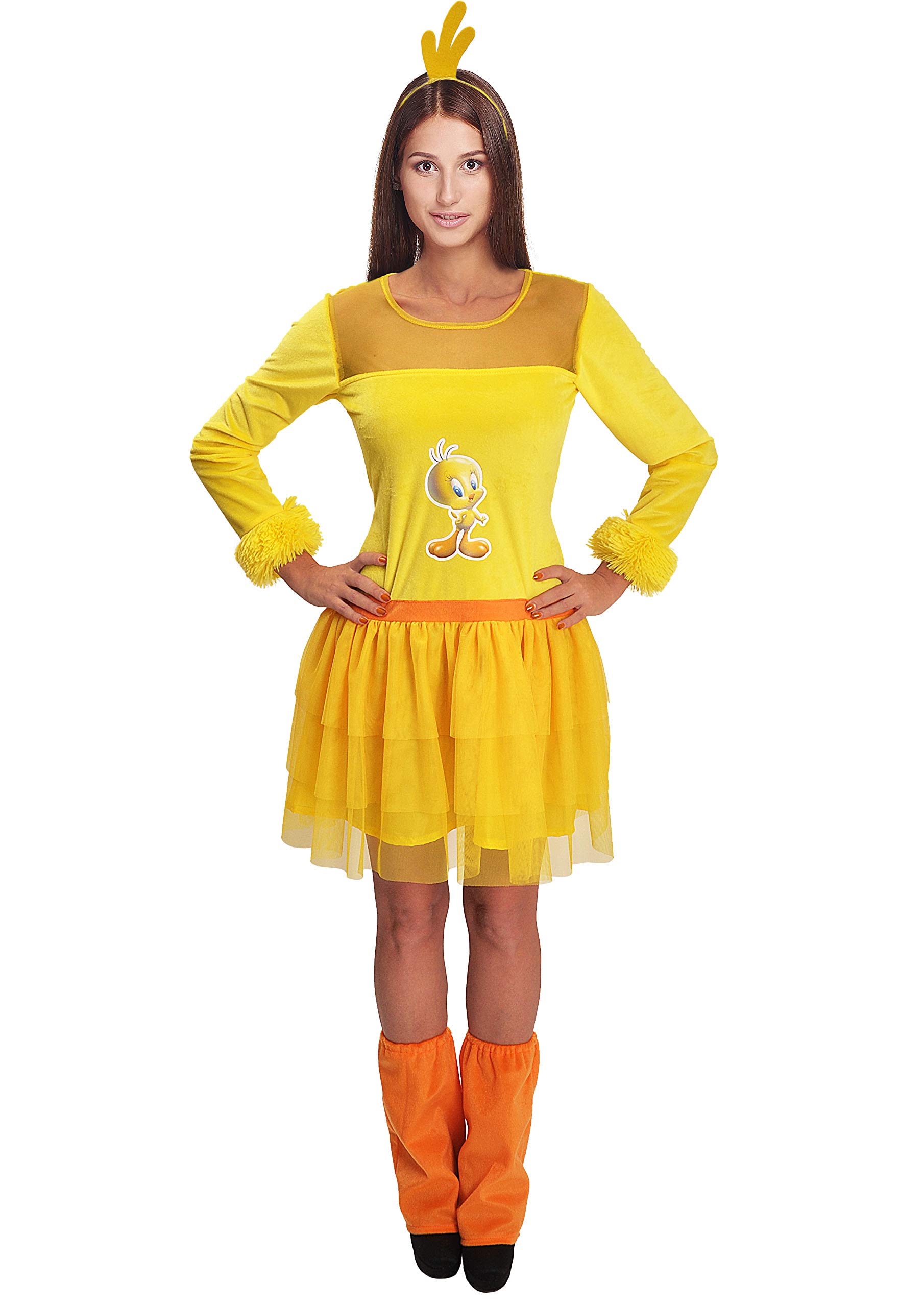 Ciao 11691 Tweety Bird Looney Tunes Costume Disguise Official Girl Woman Adult (One Size)