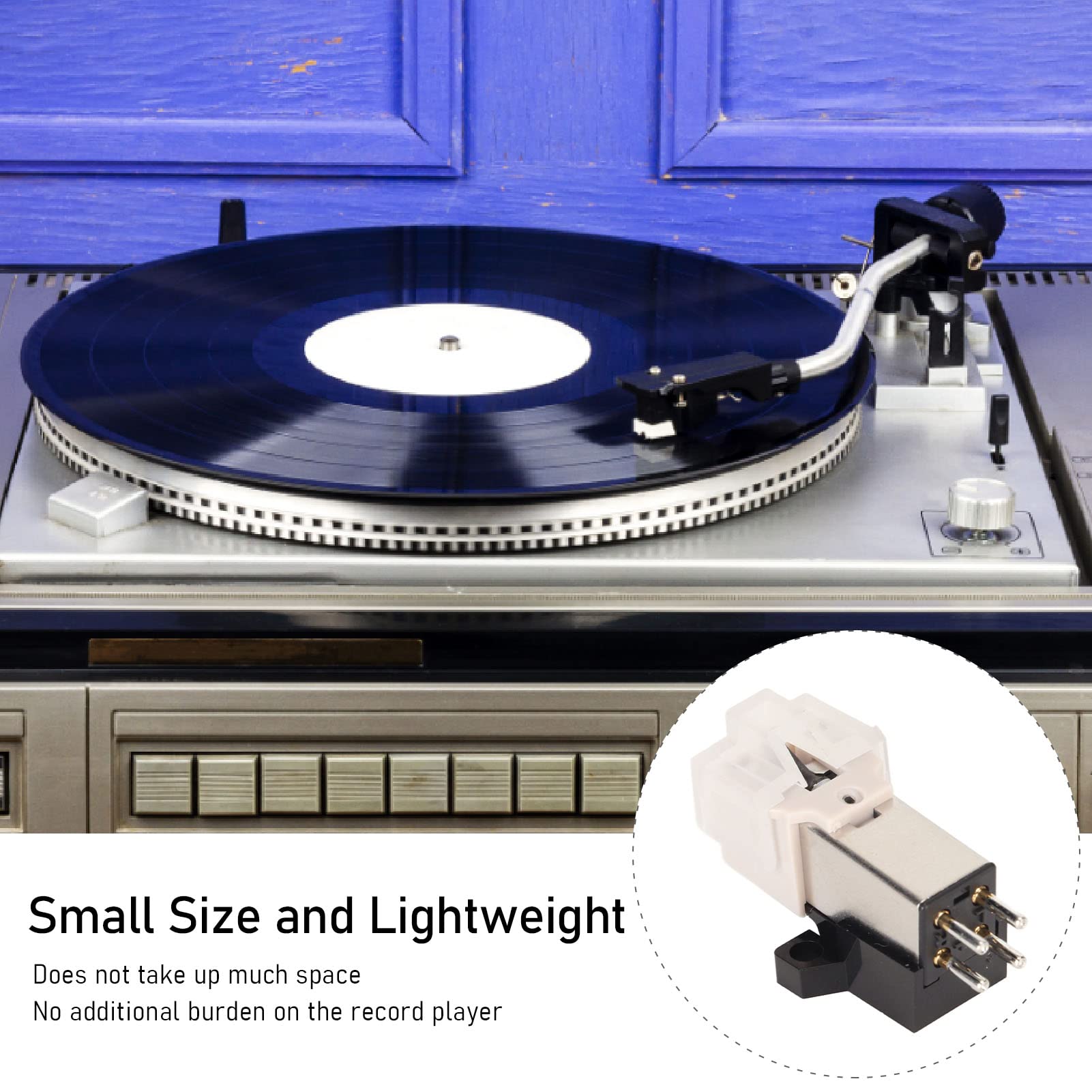 AT-3600L Magnetic Cartridge , LP Magnetic Cartridge with LP Needle, High Accuracy Replacement Magnet Turntable Cartridge for Turntable Record Player