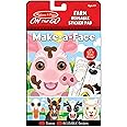 Melissa & Doug On The Go Make-a-Face Reusable Sticker Pad Travel Toy Activity Book – Farm Animals (10 Scenes, 76 Cling Stickers)