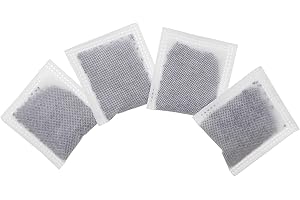 SHUREX 4 Pack Compact Activated Charcoal Odor Absorbing Filter Refill Deodorizer Compatible with iTouchless Cans 2.5 Gal, 3 Gal, 4 Gal and Other SmallTrash Cans Under 8 Gallons with Filter Compartment