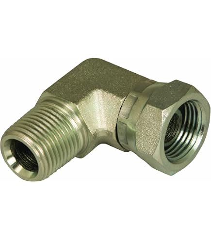 Hydraulic Swivel Tee Fitting 1603-06-06-06 - 3/8" Female Pipe NPSM Swivel, 90° Branch Tee, Reusable - View #9
