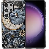 DAIZAG Case for Samsung Galaxy S25 Ultra,Lovely Phone Case for Girls Women,Scratch Resistant Shockproof Protective Cover-Celestial Art Moon Stars