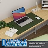 K KNODEL Small Office Leather Desk Mat 60x35cm Dark Green view 5