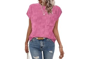 Dimur Womens Sweaters Sleeveless Summer Tank Tops Casual Knit Sweater Vest Crewneck Loose Fit Pullover 2025