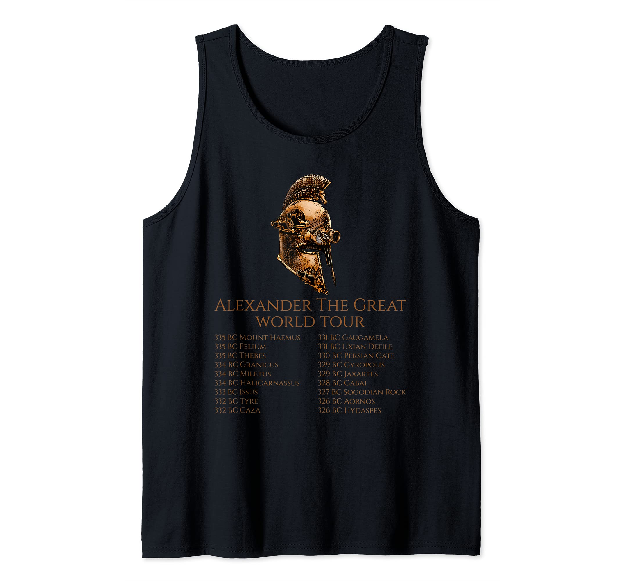 Alexander The Great World Tour - Ancient Greek Steampunk Tank Top