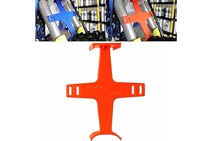 PRO CAKEN 10.6 inch Universal Motorcycle Fork Brace Protection Plastic Fork Support Guard Fork Saver for Most Motorcycles Pit Dirt Bikes Motorcycle Accessories-Orange