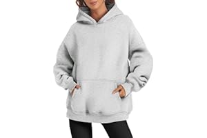 ATHMILE Hoodies for Women Oversized Sweatshirt Plus Size Sweaters Fall Clothes 2023 Outfits Fleece Lined Y2K