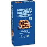Nature&rsquo;s Bakery Whole Wheat Fig Bars, Blueberry, Real Fruit, Vegan, Non-GMO, Snack bar, Twin packs- 12 count
