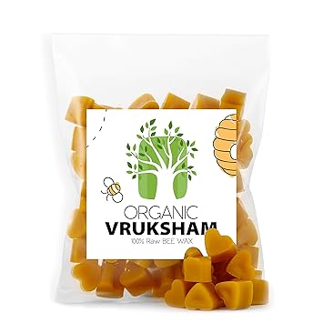 SCOTMEN 100 Percent Natural Raw Bees Wax (Cosmetic Grade) Great For Diy Projects Like Skin Care Products, Body Lotions, Lip-balm, Candles, Wood Polish Wax (100)