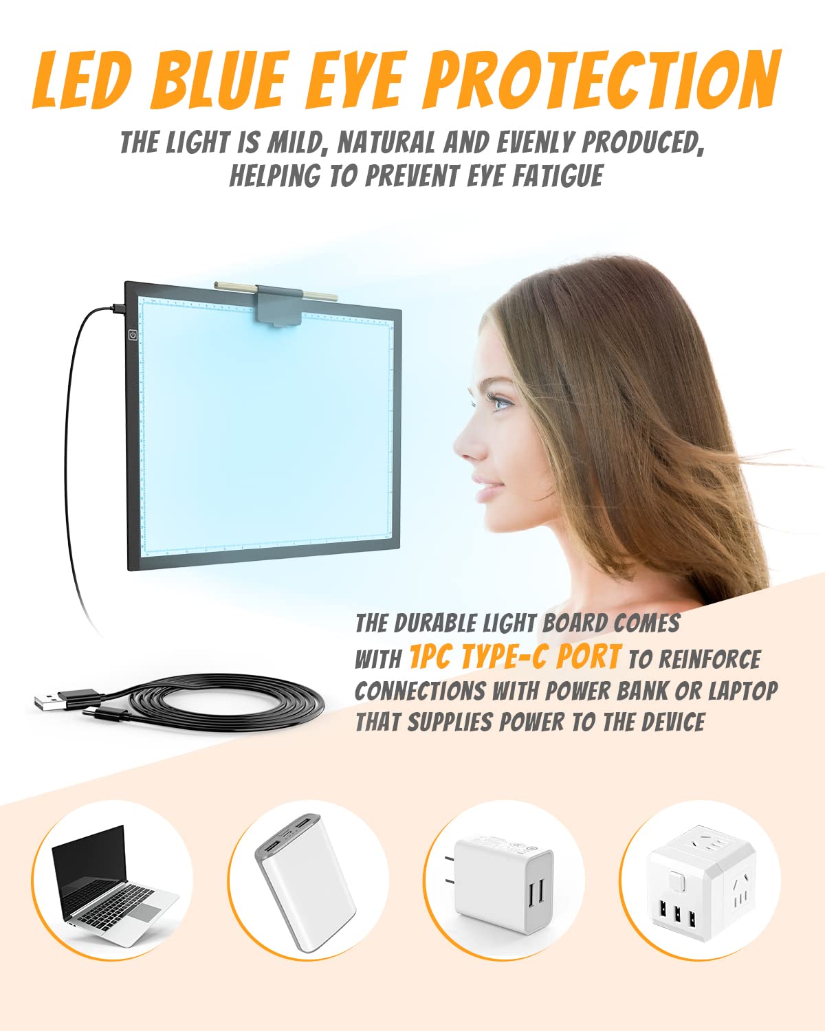 KACOLA A3s Light Pad for Diamond Painting, Light Board, Tracing Light Box by Magnetic for Weeding Vinyl, Ultra-Thin Copy Board with 3 Adjustable Brightness for Drawing, Sketching, Animation