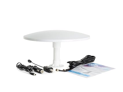 KUMA Cosmos 12 V/24 V, Rundstrahlantenne für Digital-TV, für Wohnwagen, Wohnmobil, Boot, LKW, Pferdeanhänger