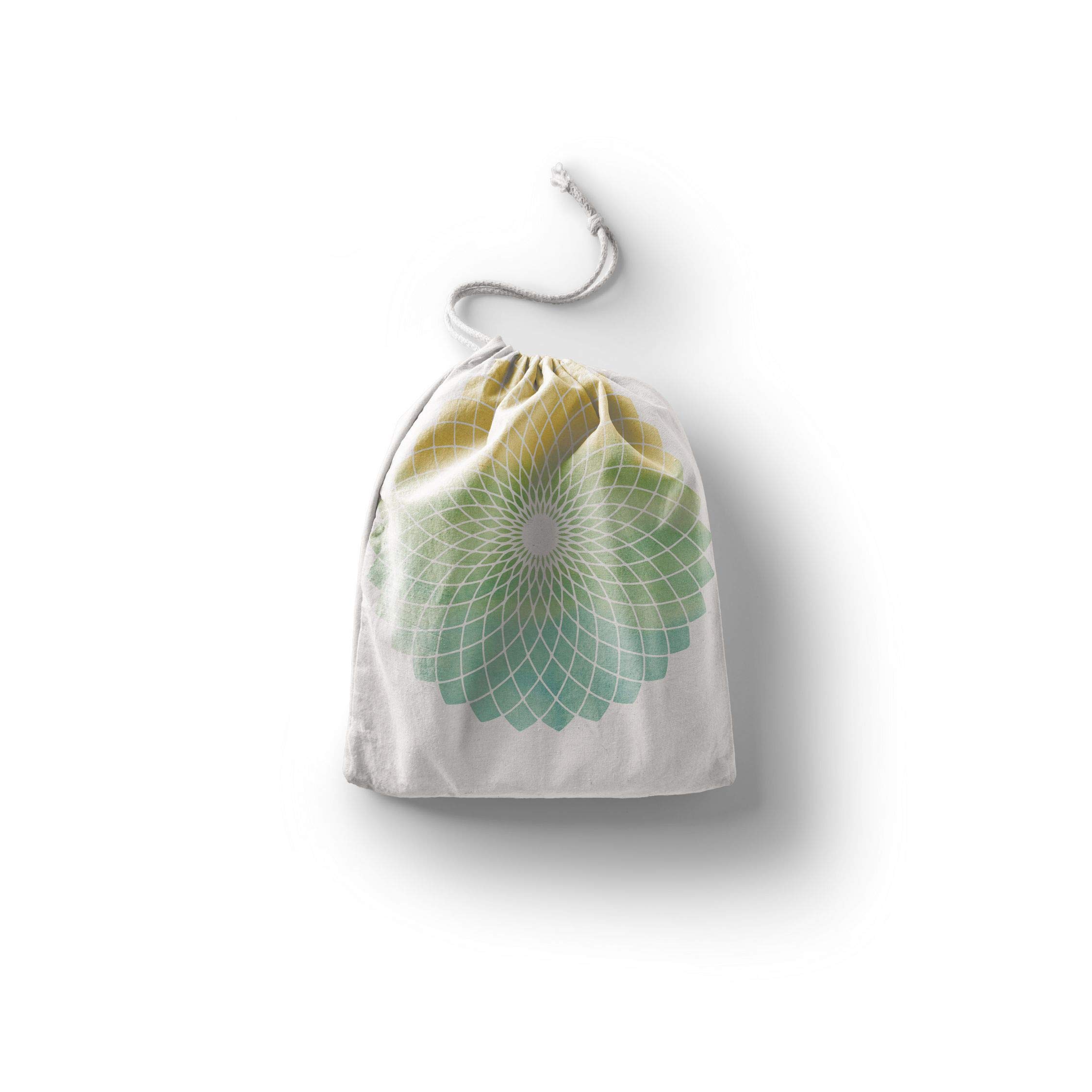 Bonamaison Printed Cotton Produce Bag with Drawstring, Reusable Grocery Bag, Biodegradable Eco-Friendly Bags, Travel Pouch, Sachet Bags, Shopping Bag, Eco Friendly, Foldable, Size: 30x40 Cm