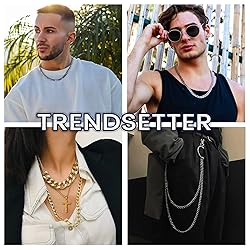 Suplight Stainless Steel Cuban Link Chain for Men