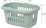 JMS we create smile Set of 2 Plastic Hipster Laundry Baskets Silver Sage view 2