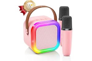 Kinglucky Mini Karaoke Machine for Kids, Top Birthday Gift Pick for Girls Ages 3, 4, 5, 6, 7, 8, 9, 10, 11, 12 Years Old, Kid