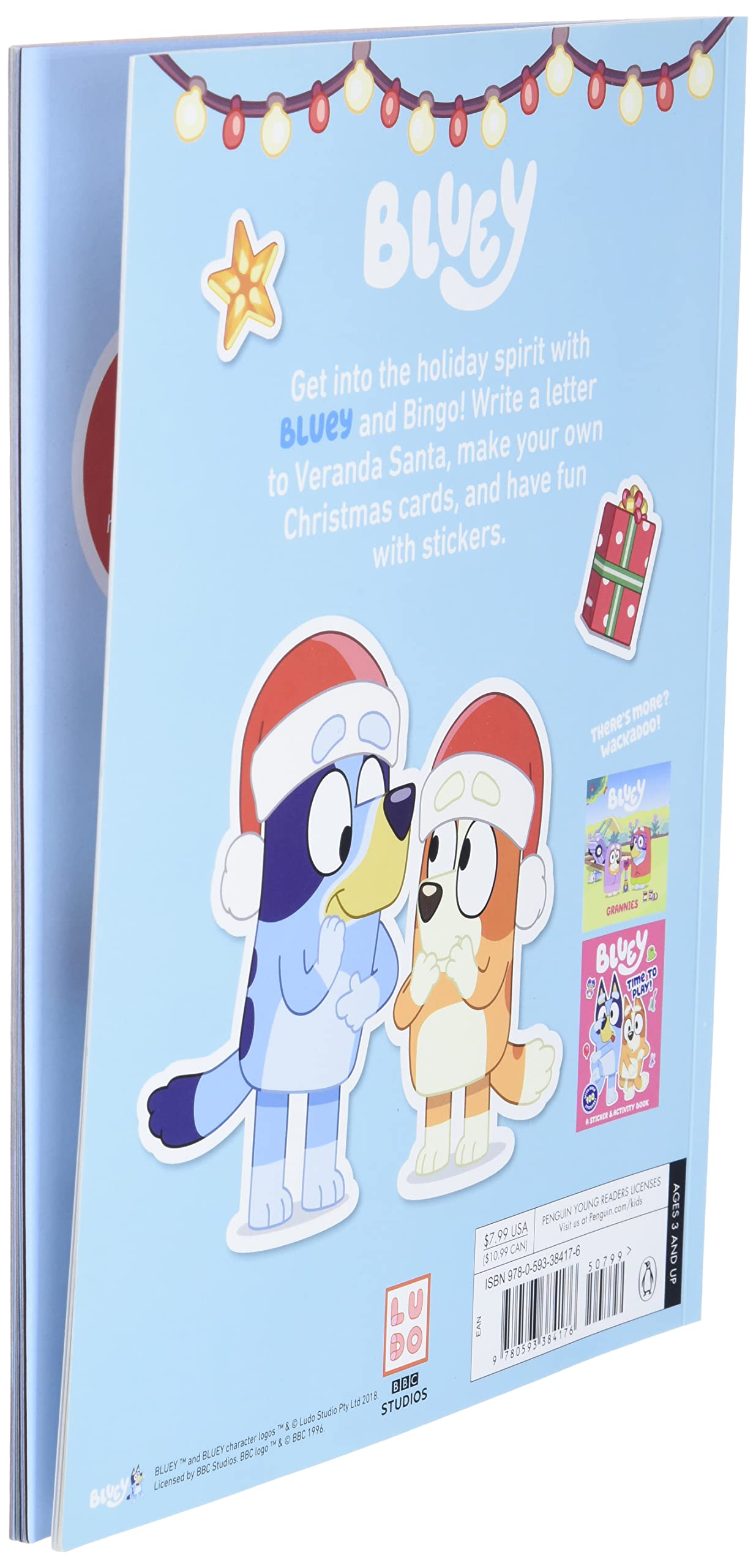 Bluey: Hooray, It's Christmas!: A Sticker & Activity Book