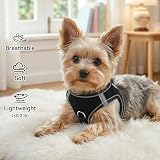 Joytale Step in Dog Harness Soft Mesh Reflective Easy Walk Vest XS XXXS Black view 4