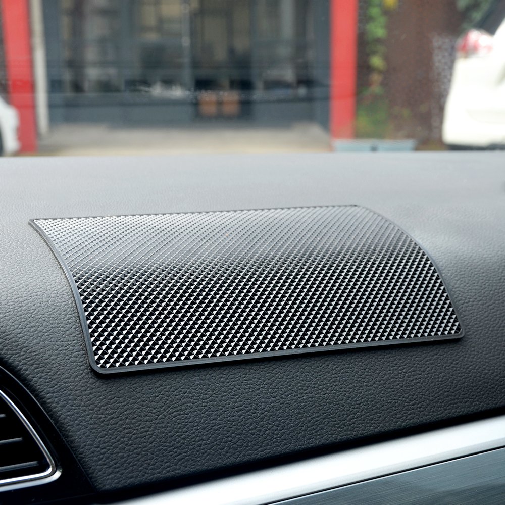 Extra Large Non-Slip Magic Anti-Slip Mat Mounted Slide-Proof Rug Pad Car Dashboard Magic Sticky Dash Adhesive Mat Cell Phone Holder - Black … (1)