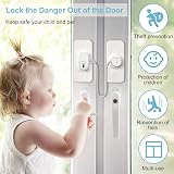 AOSITE Window Safety Lock 4 Pack Self Adhesive UPVC Child Safety Lock view 4