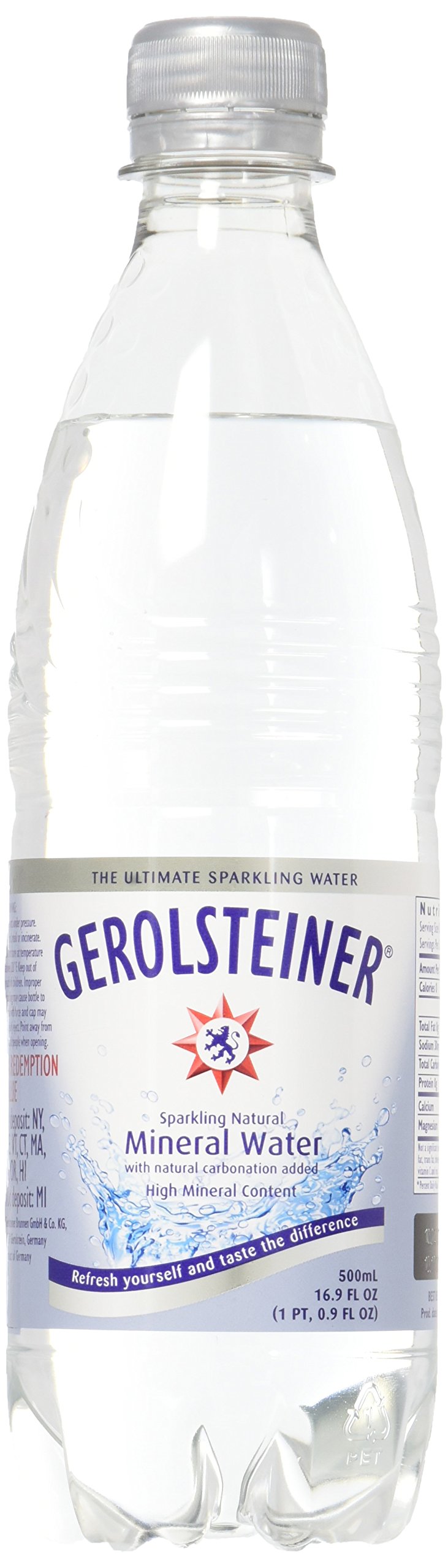 Gerolsteiner Sparkling Mineral Water,16.9 Fl Oz (Pack of 6) Buy Online
