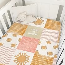 Crib Bedding Set Girl Ixweer Pcs Sunflower Bee Baby - Main Image