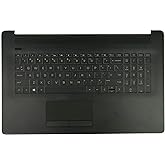 Replacement for HP Pavilion17BY 17-by 17CA 17-CA Laptop Upper Case Palmrest Non-Backlit Keyboard Touchpad Assembly Part L22751-001 6070B1308101