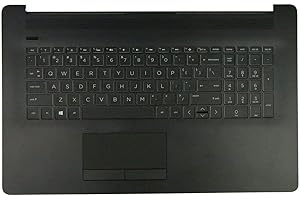F-HONG ELECTRONIC CO LIMITED Replacement for HP Pavilion17BY 17-by 17CA 17-CA Laptop Upper Case Palmrest Non-Backlit Keyboard Touchpad Assembly Part L22751-001 6070B1308101