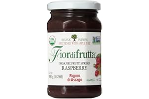 Rigoni di Asiago, Fiordifrutta Organic Fruit Spread, Raspberry, 8.82 Ounce (Pack of 1)
