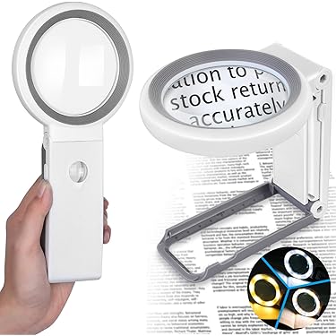 Loupe de bijoutier (noire), loupe d'horloger éclairée par LED, pièce de