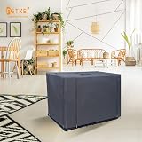PETKEI 36 Inch Dog Crate Cover 600D Waterproof Oxford Mesh Windows Calming view 7