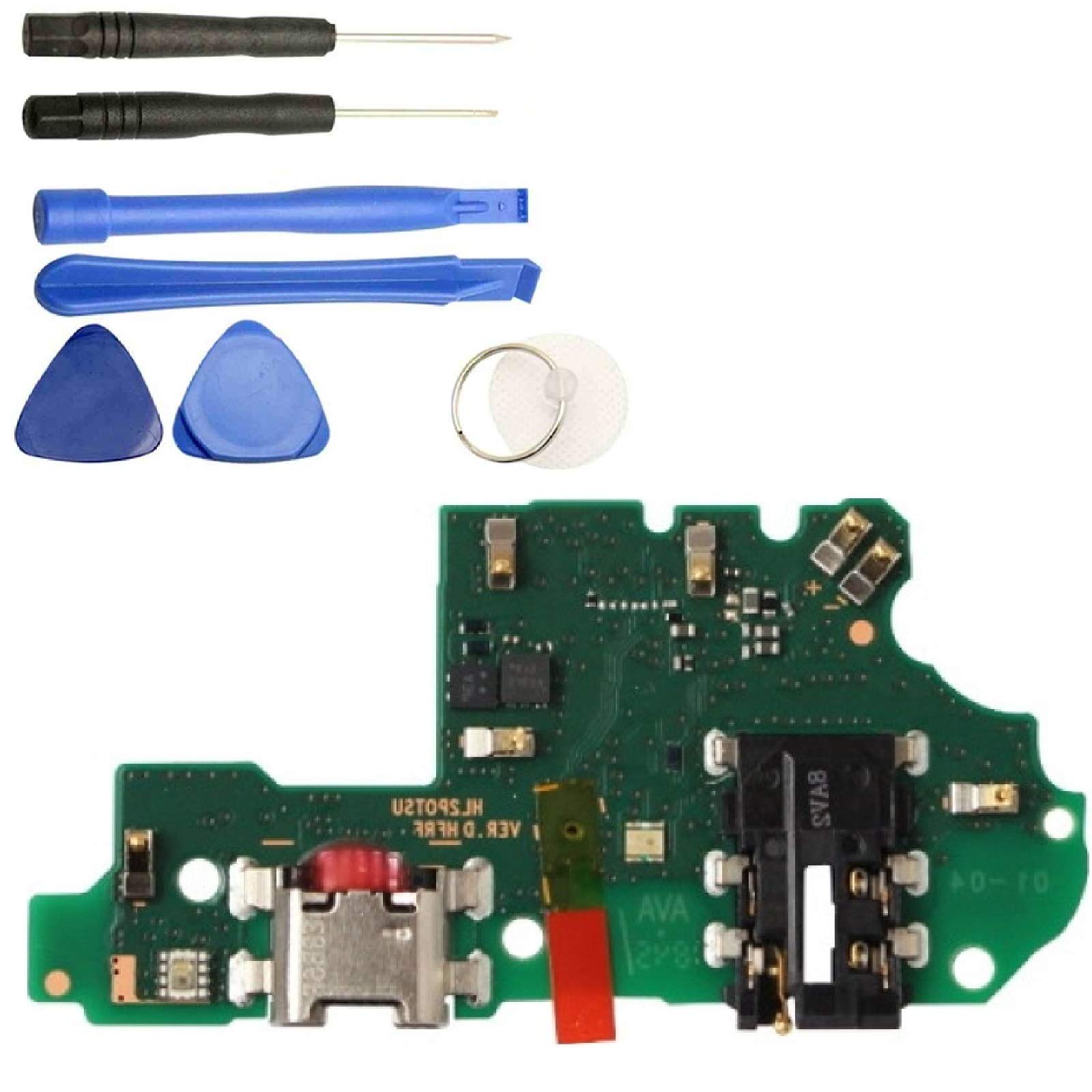 iReplaceParts Charging Port For Huawei Honor 10 Lite HRY-LX! Dock Connector Headphone Jack Lower Microphone Replacement With Tool Kit