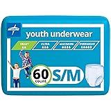 Medline Youth Disposable Protective Underwear, S/M
