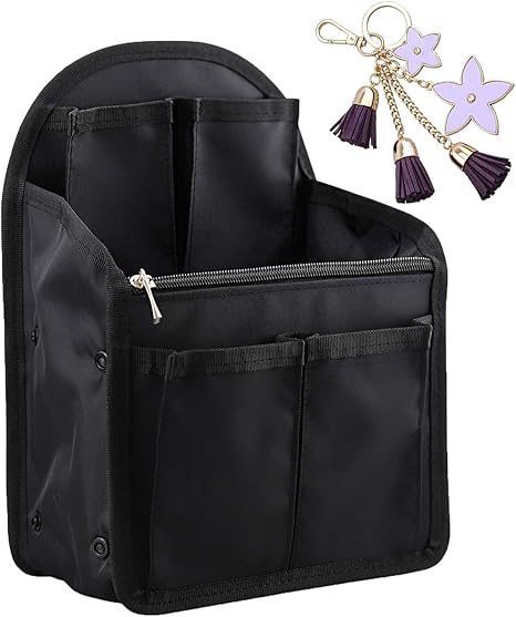Amazon Co Jp Fukuyin バッグインバッグ リュックインバッグ 13個ポケット インナーバッグ 縦型 リュック バックインバッグ 軽量 Miniバッグ 小さい 仕分け 防水収納バッグ タテ型自立 ナイロン メンズ ディスバッグ中身整理bag In Bag 可愛い キーホルダー付き Diy