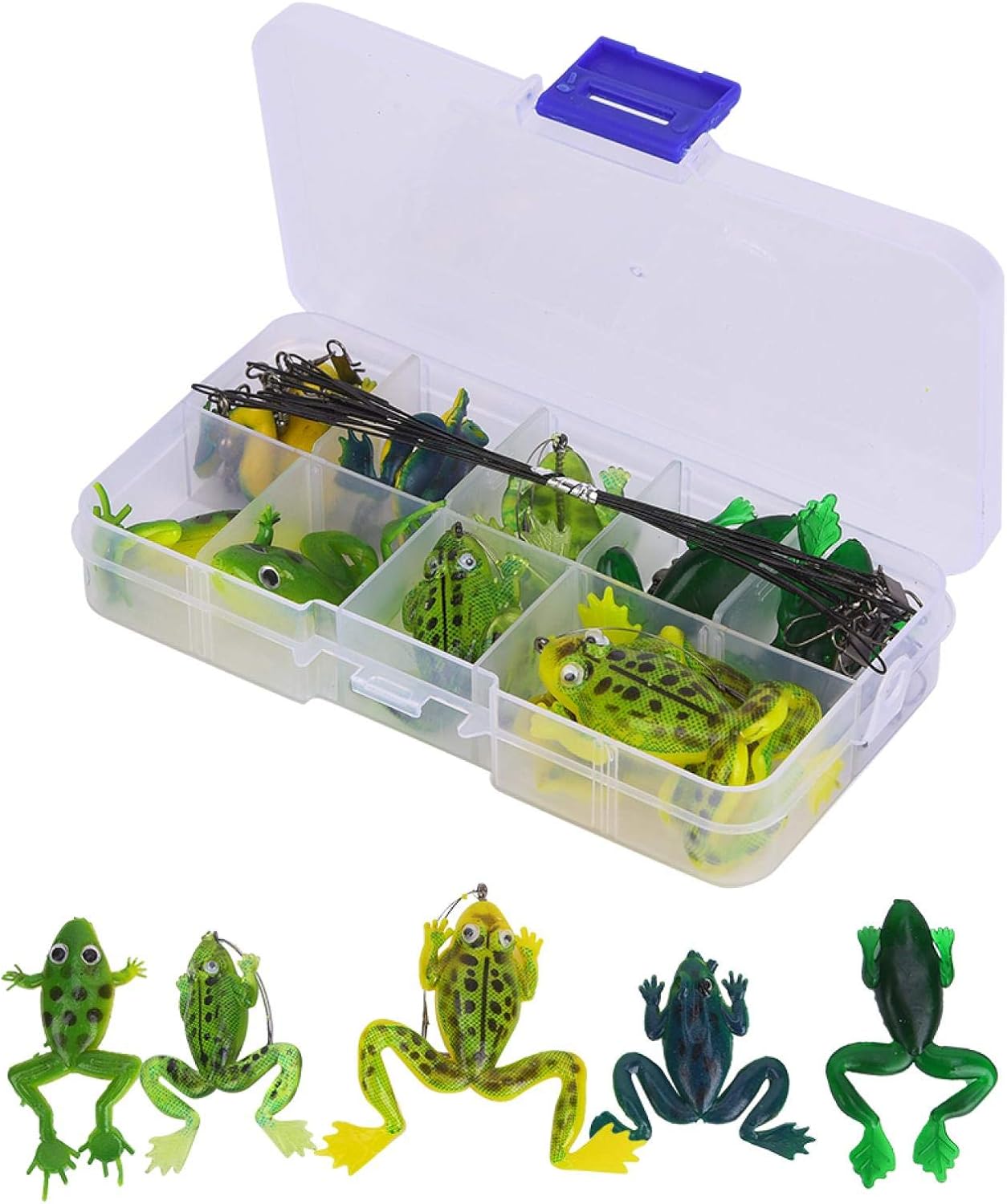 Amazon カエルのルアーは 海水用の噛み付き防止ワイヤーを備えた環境に優しいカエルのルアーを餌にします Jeanoko ルアー