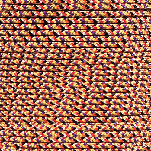 PARACORD PLANET 10, 25, 50, and 100 Foot Hanks of 425 Paracord (3mm) - Made of 100% Nylon for Tactical, Crafting, Survival, General Use, and Much More (Overkill, 100 Feet)