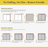 fowong Fly Screens for Windows 130cm x 150cm White Polyester Mesh view 7