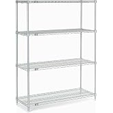 Nexel 30485C Nexel Chrome Wire Shelving, 48" W X 30" D x 54" H